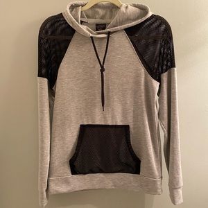 Material Girl Active Pullover Mesh Hoodie